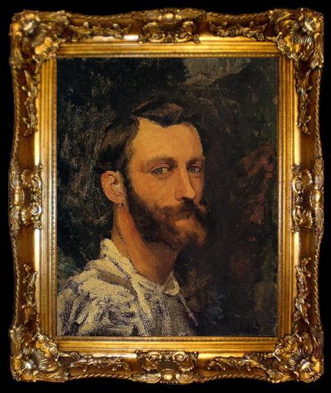 framed  Frederic Bazille Self portrait, ta009-2
